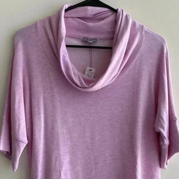 Talbot’s Terry Cowlneck Top, Light Pink/Purple, Size Medium - Picture 3 of 12